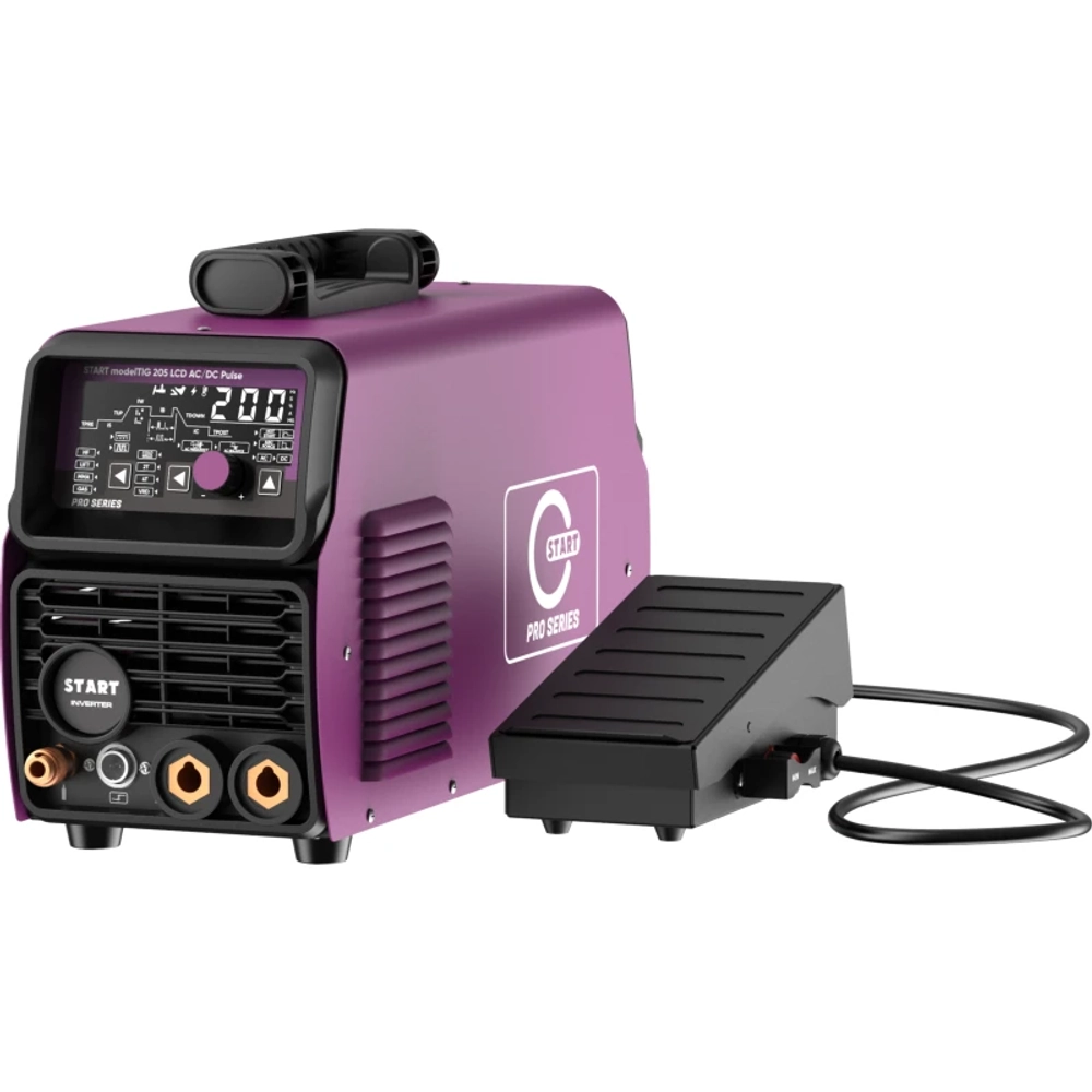 START modelTIG 205 LCD AC/DC TIG PULSE установка аргонодуговой сварки 3W205APL