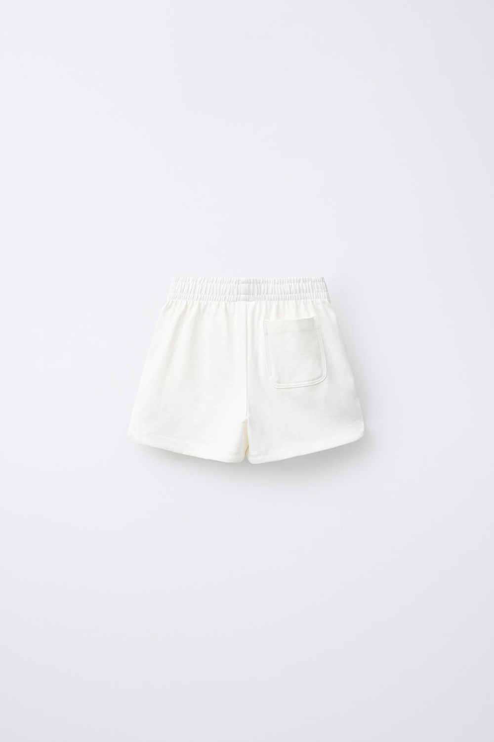 ZARA БЕРМУДЫ С ВЫШИВКОЙ «ПАЛЬМЫ», ЭКРЮ