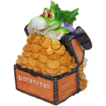 Фигурка «Дракон с кучей золота» 8,8*6,5*11 см, микс