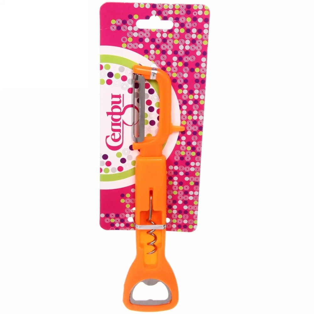 Овощечистка продольная с открывашкой и штопором Селфи