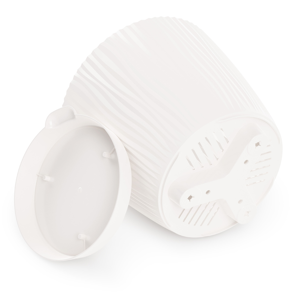 Горшок цветочный Флис 1,2л с прикорневым поливом, белый