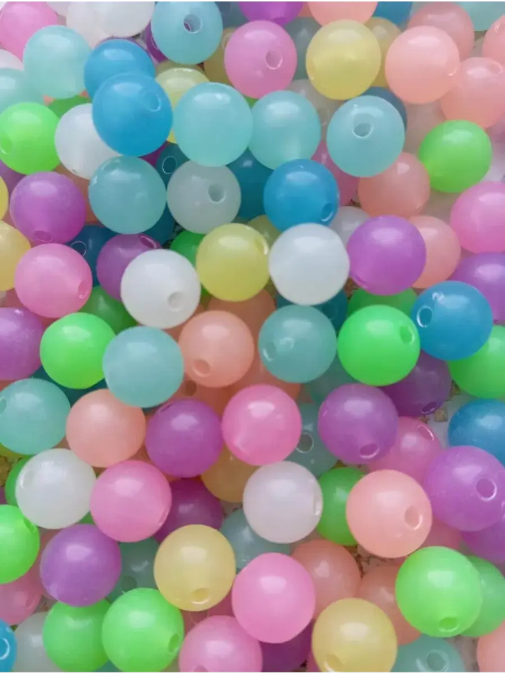 флуоресцентные бусины диаметр 10 мм