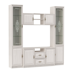 Шкаф комбинированный Габриэлла 06.87, Вудлайн кремовый