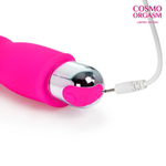 Розовый вибромассажёр в форме зайчика - 12,5 см. (Цвет: розовый)