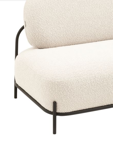 Диван Стоун new ткань букле молочный