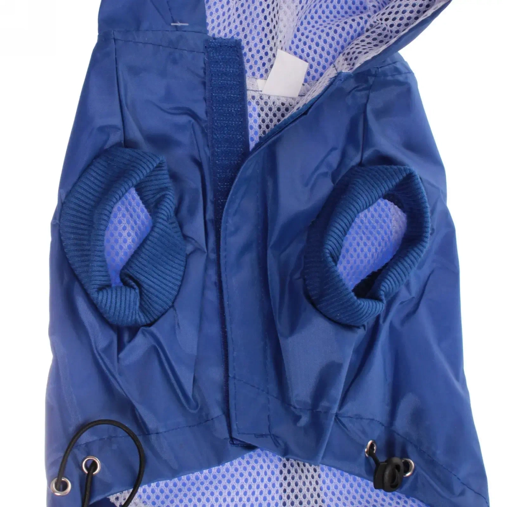 Дождевик-плащ для собаки «Молния» с капюшоном, размер L(34*50*31см)