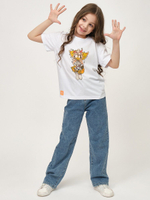 Детская футболка с принтом Gold (Размер: 159-164) (Цвет: белый)