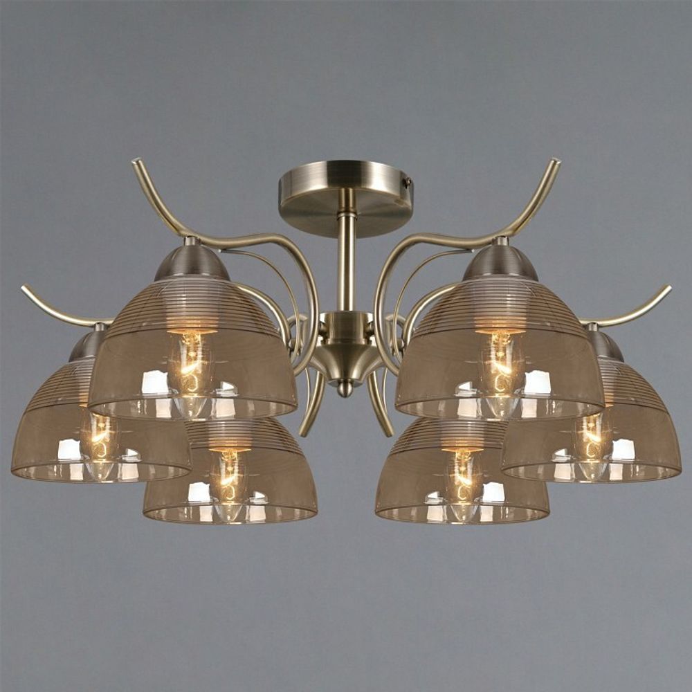 Люстра на штанге ILLUMICO AREZZO IL0733-6CSQ-25 AB AREZZO