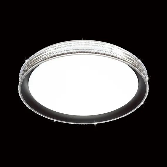 3049/DL PALE SN 183 Светильник пластик/белый/черный LED 48Вт 3000-6300K D395 IP43 пульт ДУ SHINY