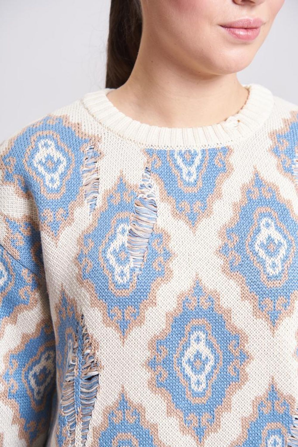 Свитер Idel История молочный