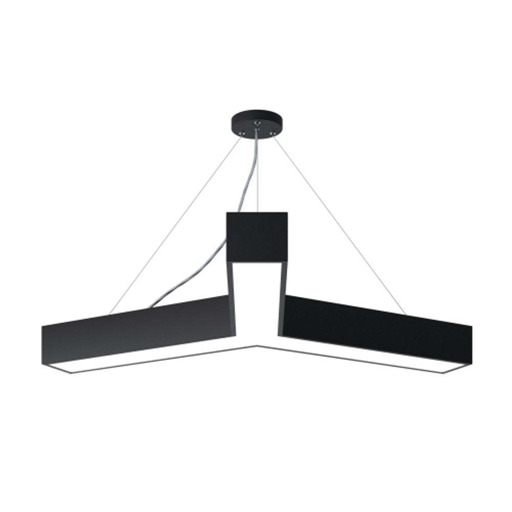 Светильник LED ЭРА Geometria SPO-143-B-40K-056 Igrek 56Вт 4000К 4500Лм IP40 900*900*80 черный подвесной