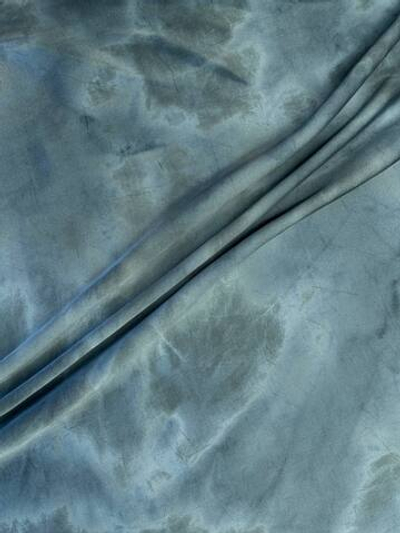 Шелк голубой тай-дай