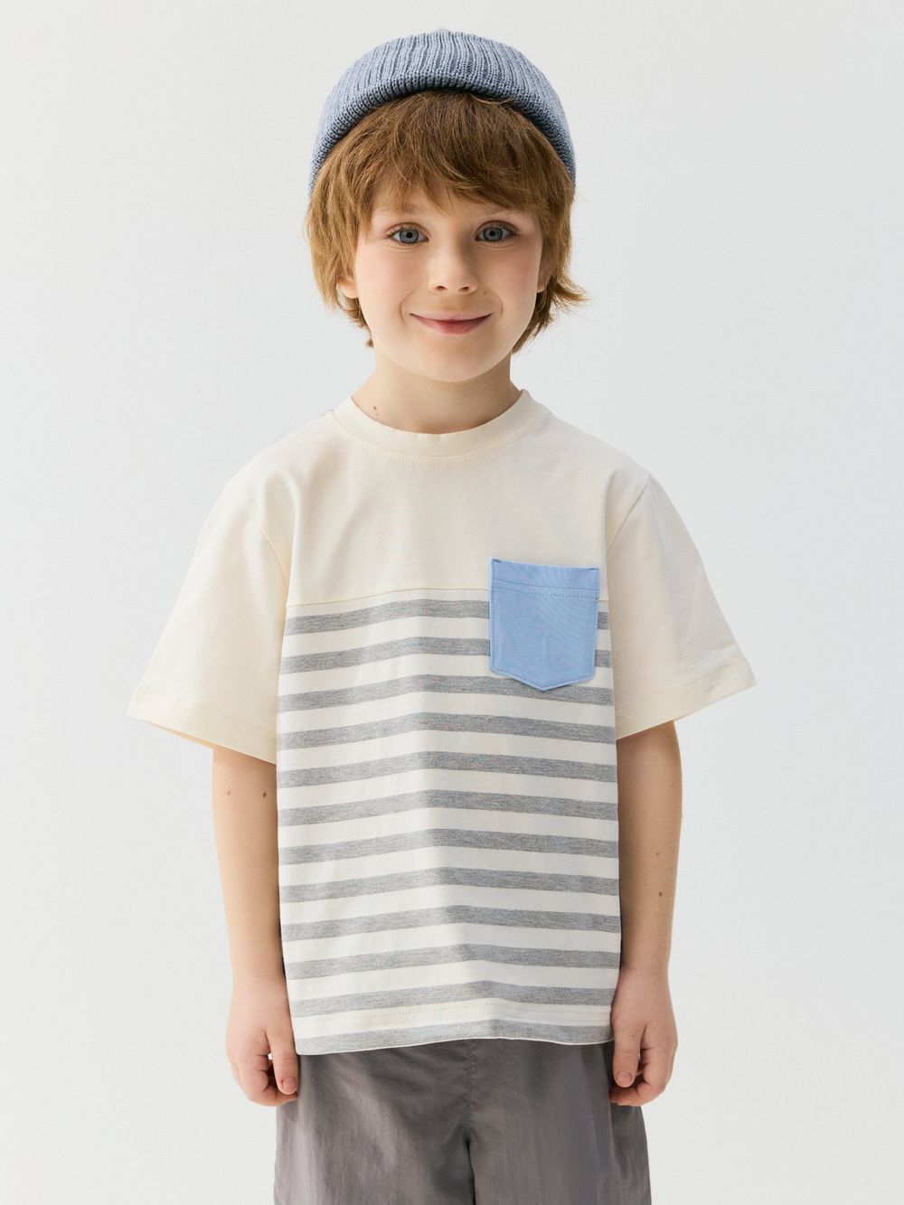 Футболка "Тофу/Небо" с карманом