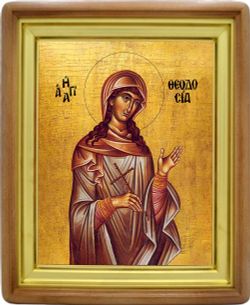 Феодосия Тирская, Кесарийская (Палестинская) святая мученица. Икона на холсте.