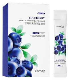 BIOAQUA Ночная маска с экстрактом черники в саше, 4мл