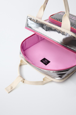 ZARA РЮКЗАК LILO & STITCH © DISNEY, СЕРЕБРИСТЫЙ