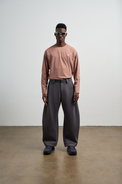 Брюки Nothomme Blue Monte Slanted-Cut Sweatpants "Dayan Purple Gray"