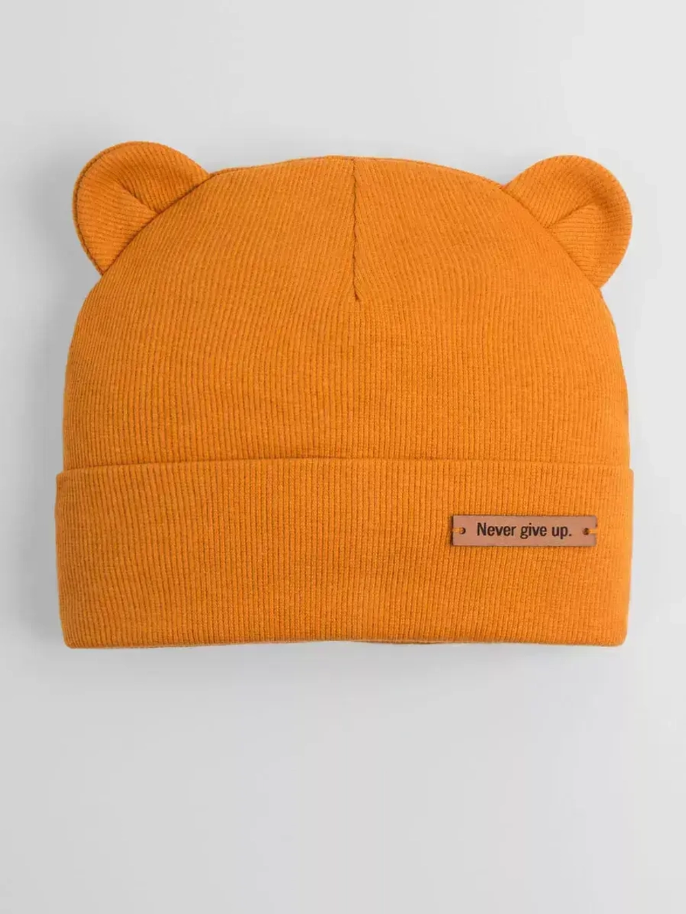 Шапка детская с ушками на осень