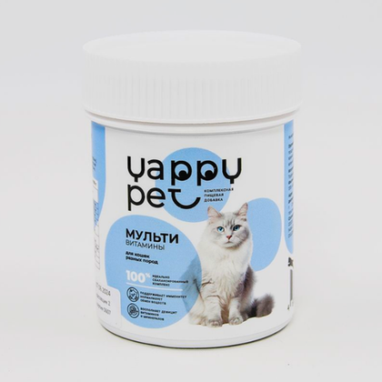 Мультивитамины БАД Yappy Pet для кошек разных пород, 50 г