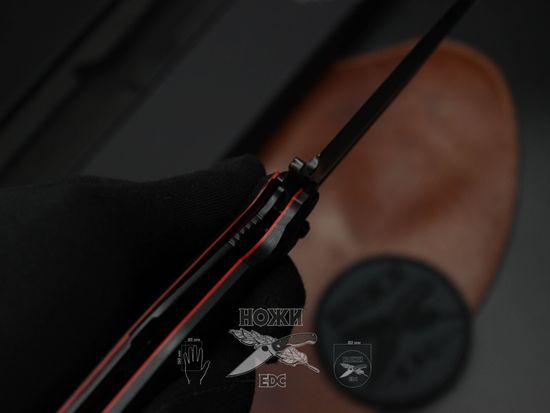 Складной нож НОКС Финка С Black 342-709406 c клинком из стали D2, рукоять G10