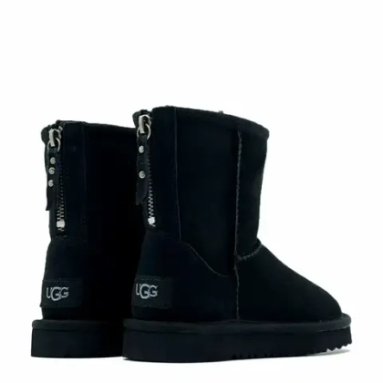 UGG Kids Classic Short Zip Black
