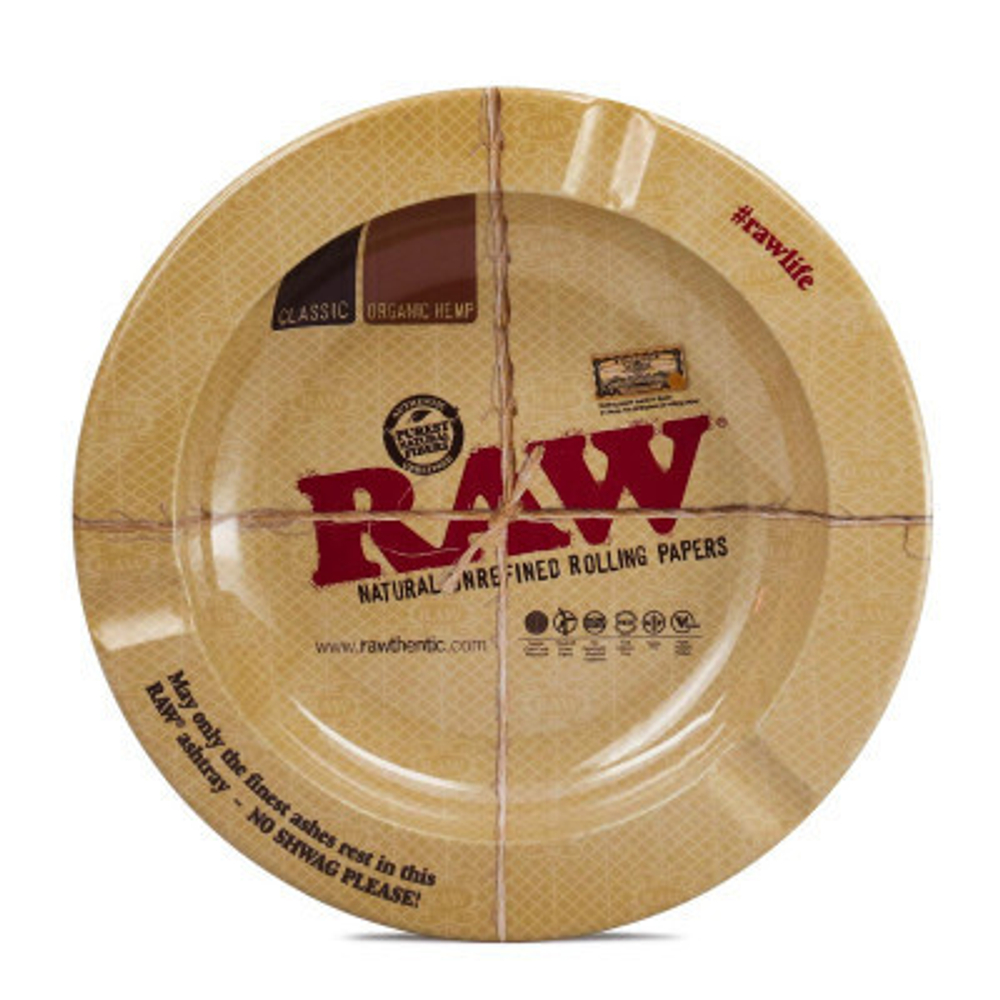 Пепельница "Raw" Круглая бежевая на магните 14см