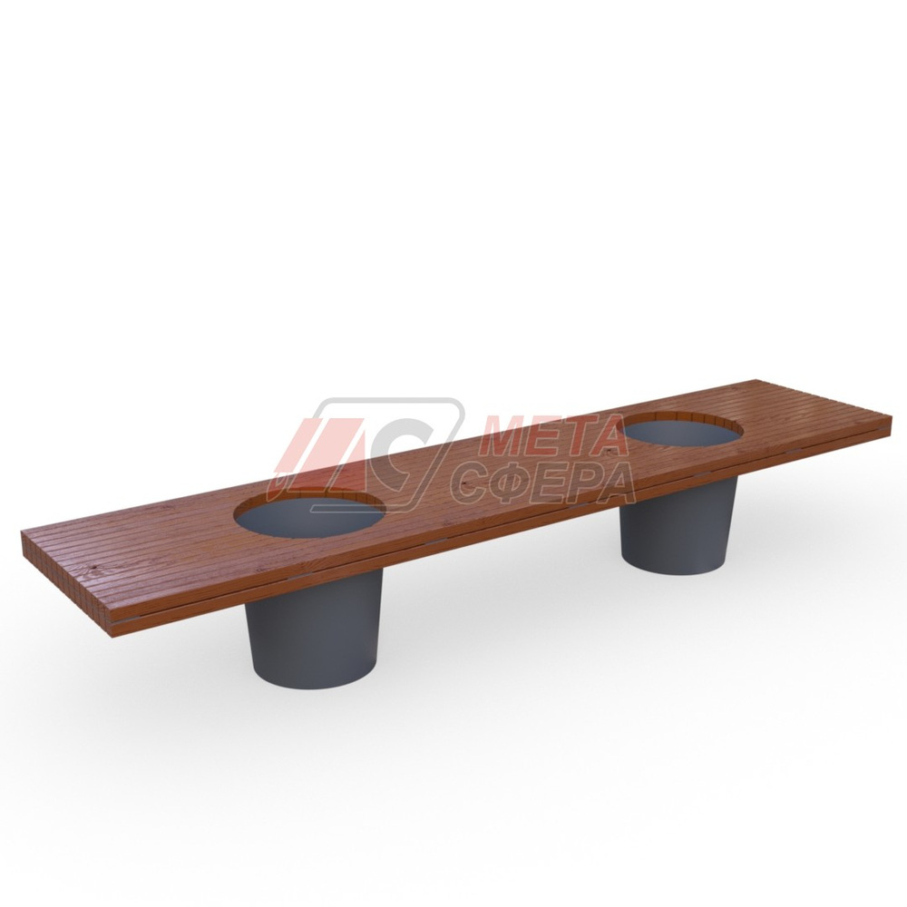 Лавка с вазоном Ромео и Джульетта