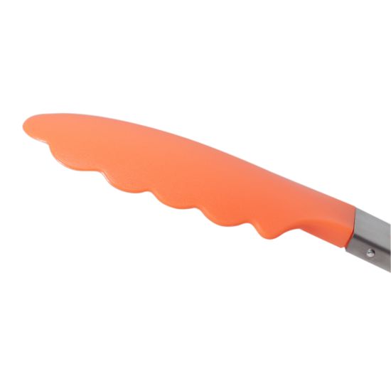 Щипцы нейлоновые 23 см. Kamille КМ-7514 с ручками из нержавеющей стали