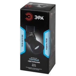 Трековый светильник однофазный ЭРА TR38-GU10 BK под лампу MR16 черный