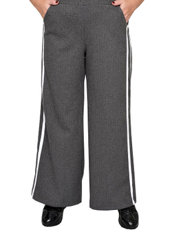 Брюки широкие с лампасами Дымка