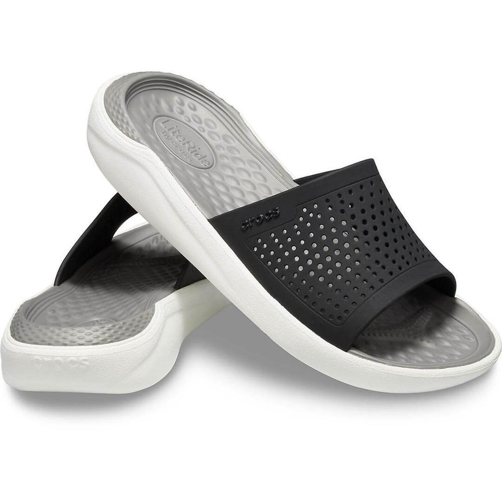 Шлепанцы CROCS LiteRide Slide Black Smoke