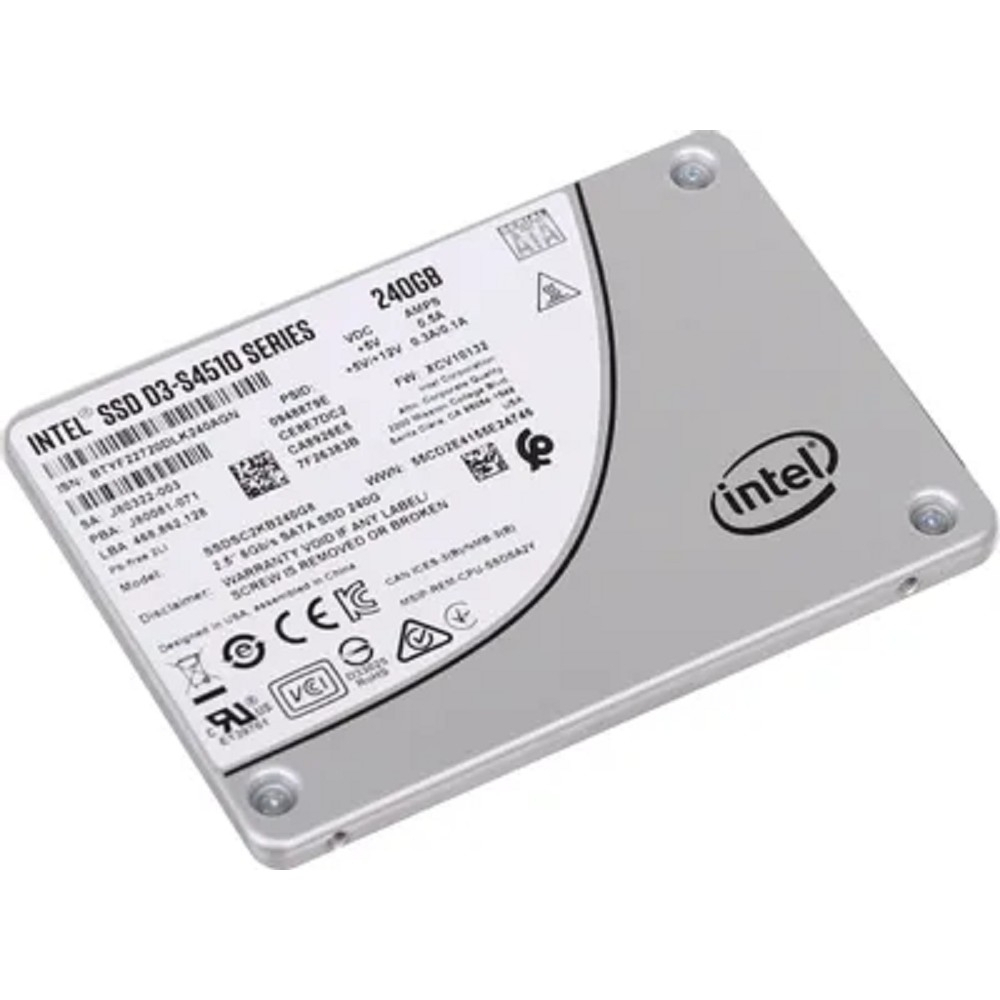 SSD диск Intel SSD 240Gb S4510 серия SSDSC2KB240G8(01) (SATA3.0, 3D2, TLC, 2.5")