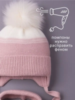 Шапка для девочки зимняя вязаная и шарф