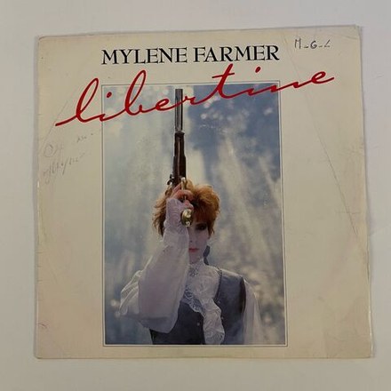 Винтажная виниловая пластинка LP Mylene Farmer Libertine (Франция 1986) 7 дюймов, маленькая пластинка