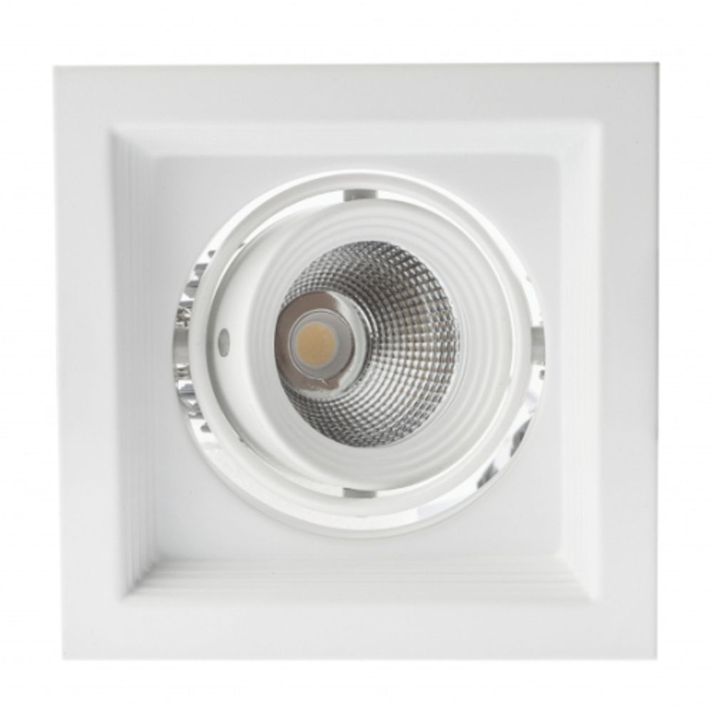 Светильник карданный встраиваемый ЭРА SKD-11-36-40K-W20 20Вт 4000K 2400Лм 150х150х110 5 лет гарантии
