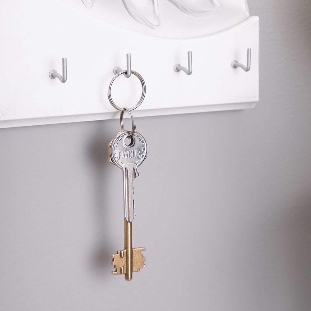 Полка-ключница Терра Бранч Айс Античное Серебро