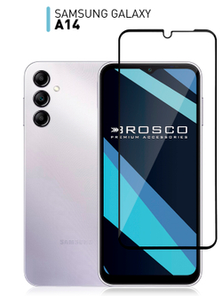 Защитное стекло ROSCO для Samsung Galaxy A14;Samsung Galaxy A14 5G (арт. SS-A14-FSP-GLASS-BLACK)