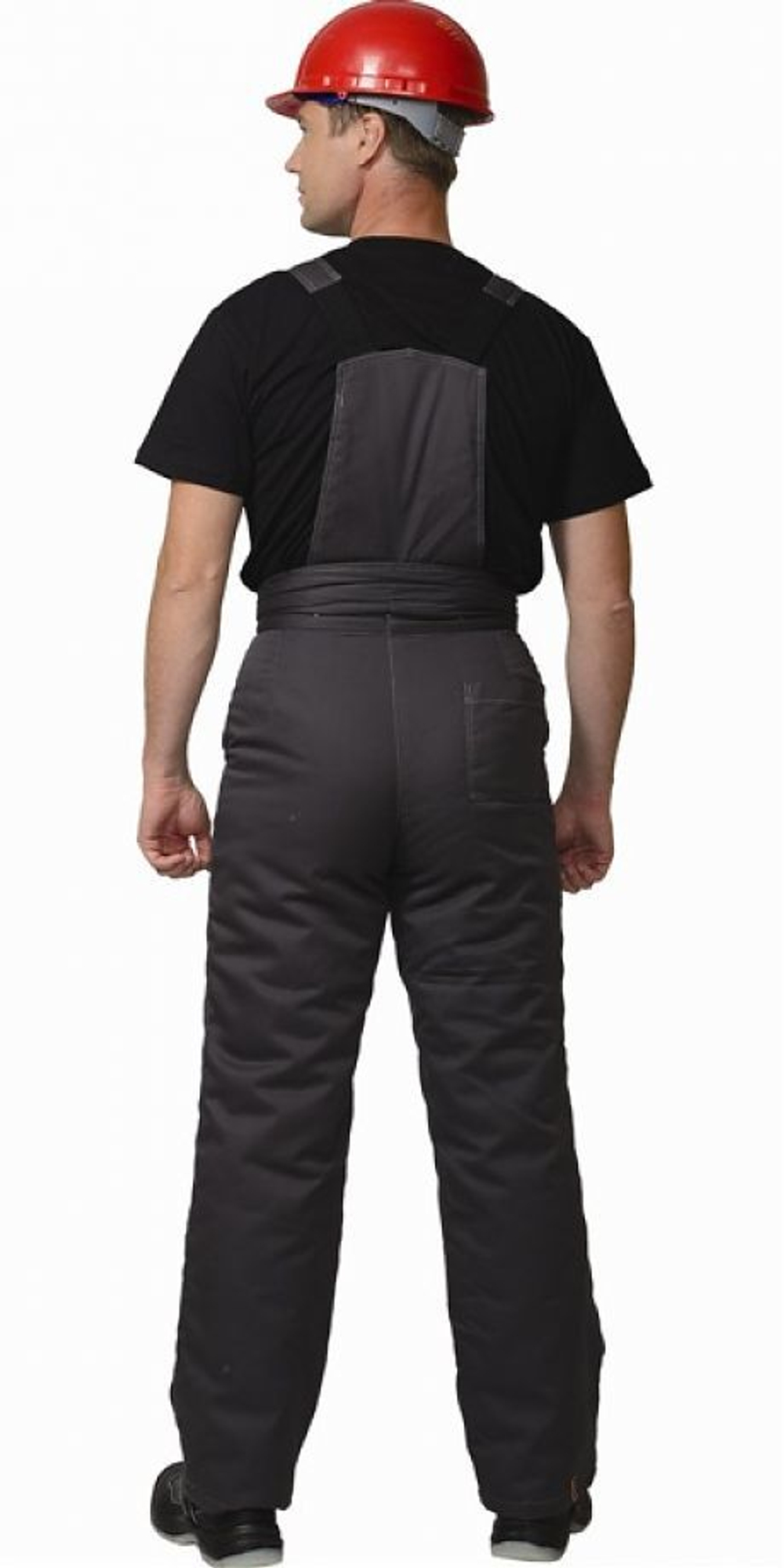 Костюм Темно-серый с серым зимний: куртка брюки