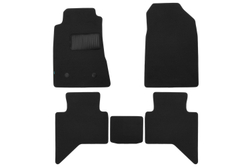 Коврики в салон для ISUZU D-Max 2012-2018, 2019-, пикап, 5 шт. (текстиль) арт.KLEVER03210122110KH