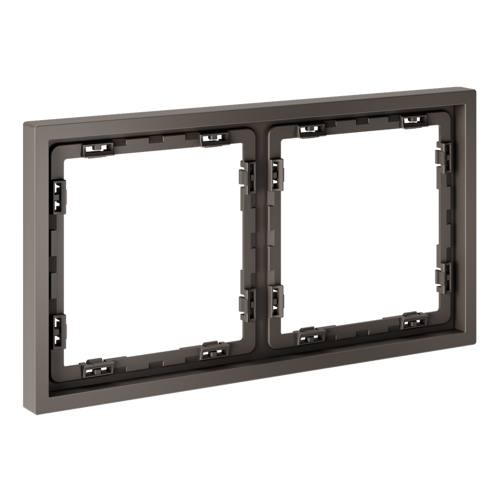 Рамка пластиковая VOLTUM S70 на 2 пост, (капучино)