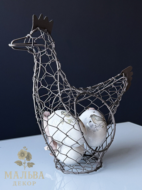 Корзина для декора "Курица" 30x12x25 см