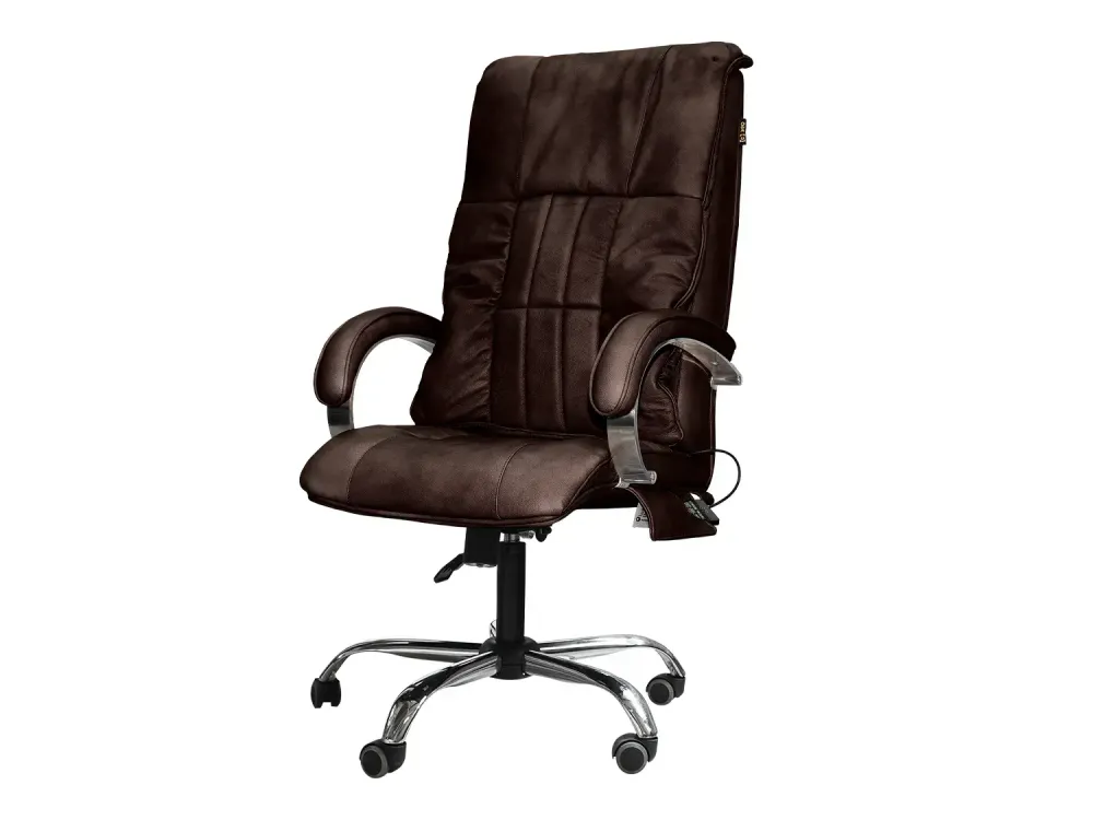 Офисное массажное кресло EGO BOSS EG1001 LKFV Шоколад (Арпатек)