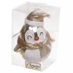 Ёлочная игрушка «Милый пингвинёнок» 12*7*12 см, шампань