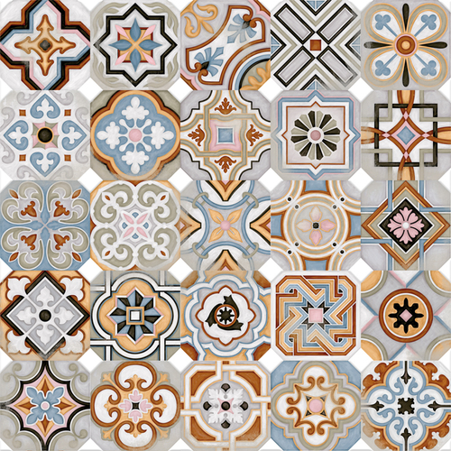 Декор VIVES Octogono Musichalls Multicolor 20x20 g. 156 MIX