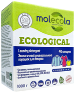 ПОРОШОК MOLECOLA ЭКОЛОГИЧНЫЙ УНИВЕРСАЛЬНЫЙ Д/СТИРКИ  КОНЦЕНТРАТ 1КГ 9288