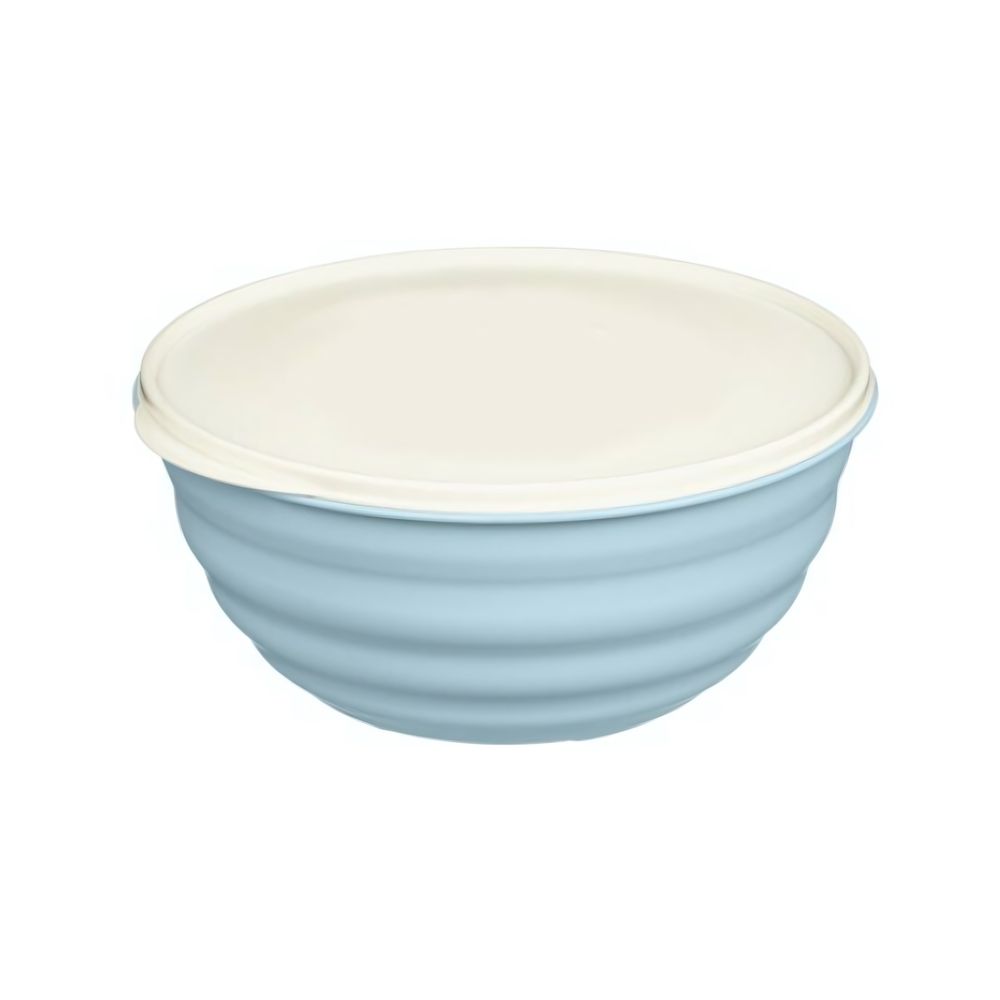 Миска круглая &quot;Latina&quot; 2,1л с крышкой (голубой)