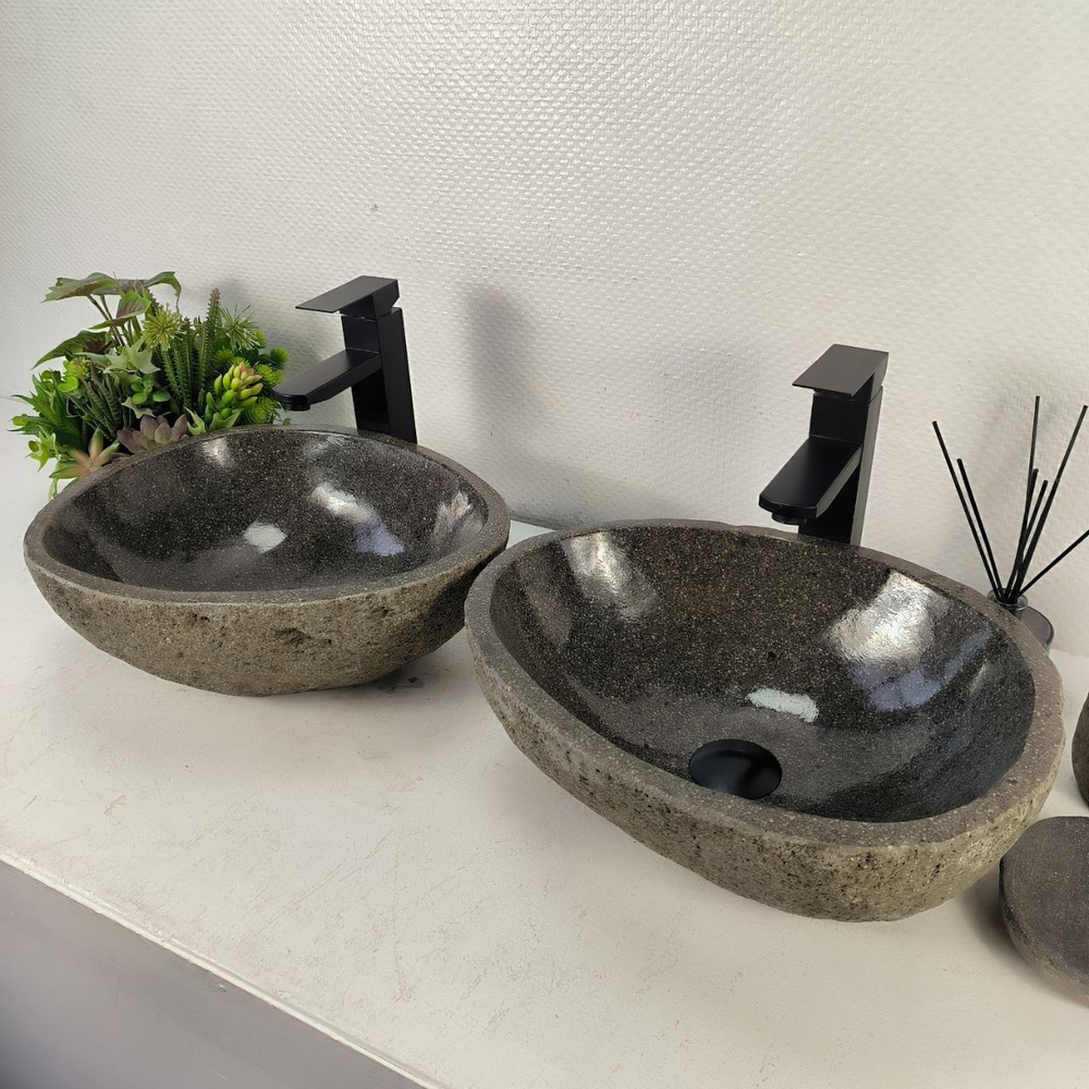 Раковина из речного камня ПАРА! RS-65128 41*33*15 0865