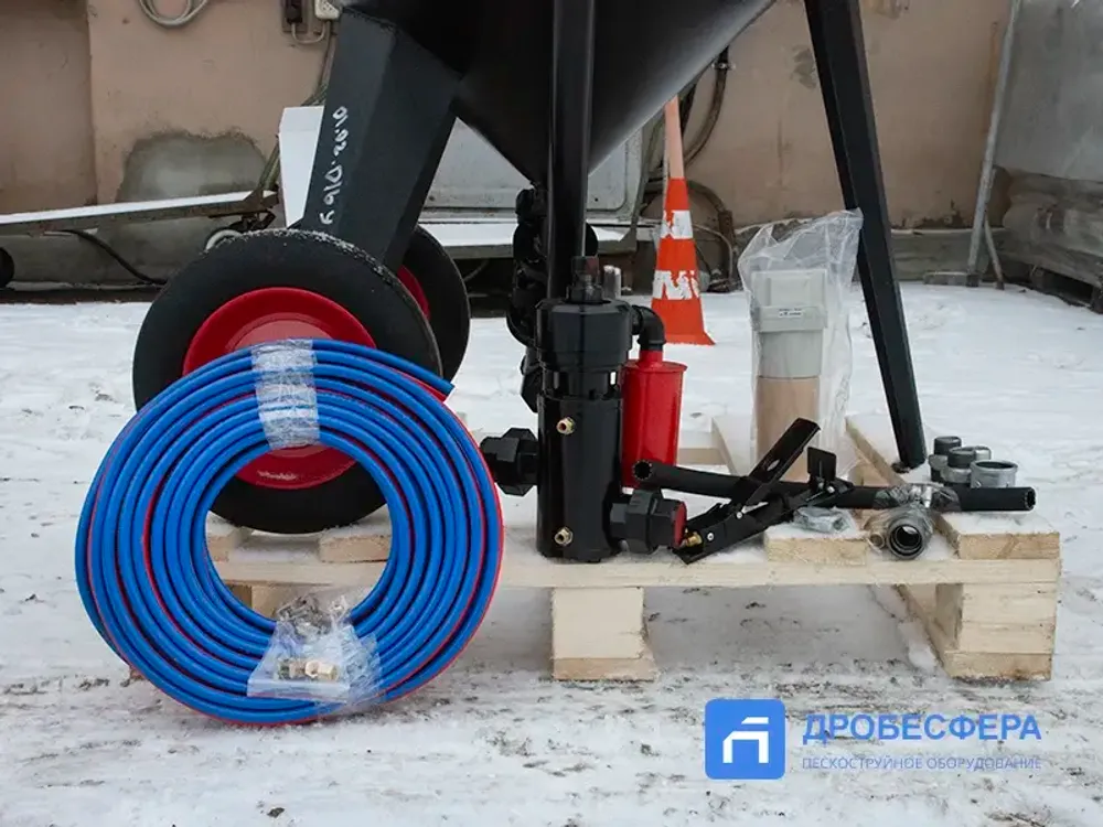 Дробеструйный аппарат PST-PS-250-3 с рукавом TWIN 20 метров