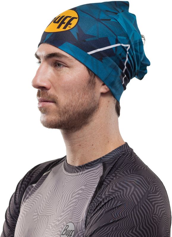 Широкая спортивная повязка на голову Buff Headband Wide CoolNet Helix Ocean Фото 2