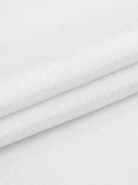 Ткань подкладочная Жаккард, шир. 145 см, 90 гр/м2, вискоза 45%, п/э 55%, белый